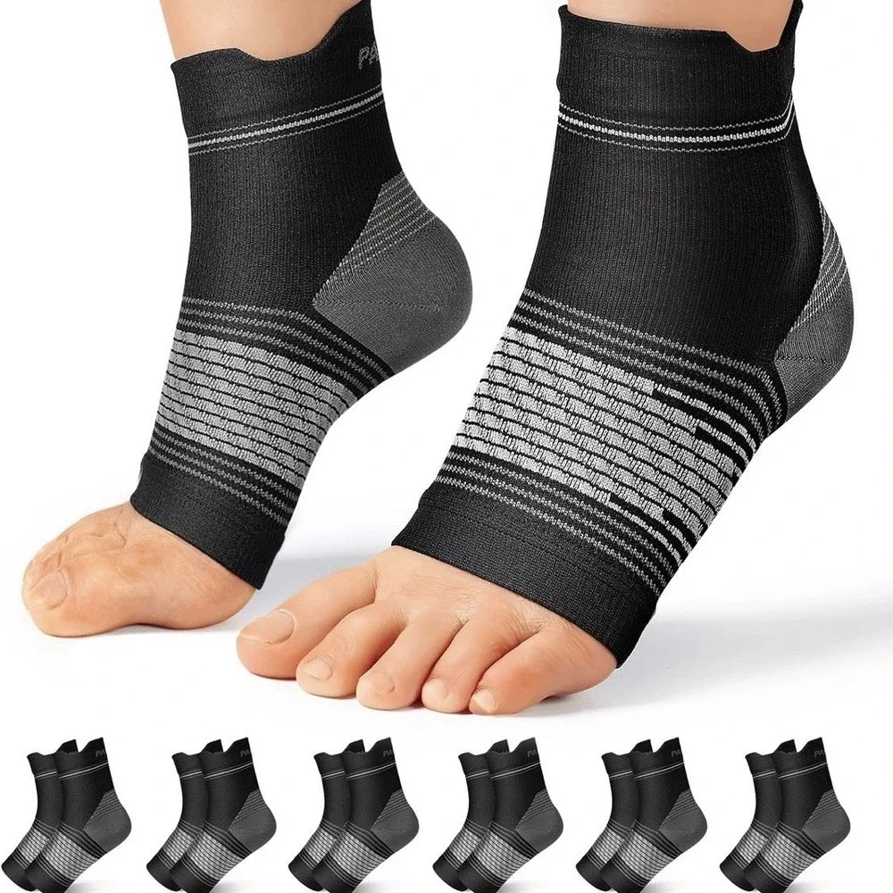 Paplus Plantar Fasciitis Sock 6 Pairs For Men And Women Compression Foot 13.5-15